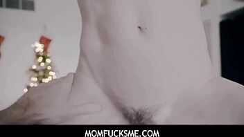 Big boobs and asshole closeup with a mature stepmommy in action