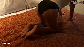 Amateur teen Juliet flaunts her panties and gets intimate with her lover