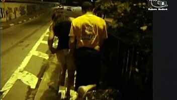 Busty Brazilian babe gives a mind-blowing blowjob in public