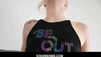 Teen step sister Elsa Jean gets pounded hard by her stepbrother