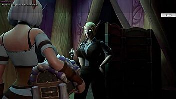 World of Warcraft meets hentai in this hot video