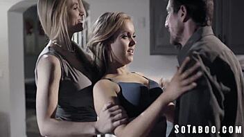 Father and daughter get naughty on their birthdays in taboo family video