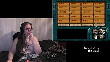 Big natural tits and big ass BBW Nancy Drew gets naked in video game