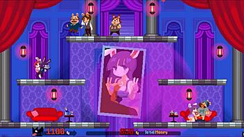 Skinny rabbit gets creampied in a cartoon porn video