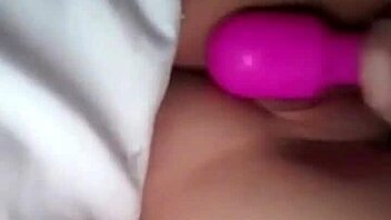 Lilac love masturbates with dildo in homemade video