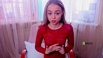 Stockings and anal play with a young webcam girl