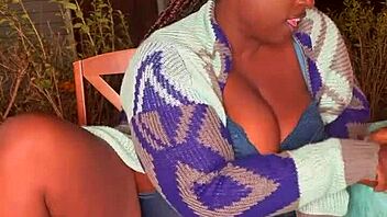 Big titties and DIY fetish play with toys