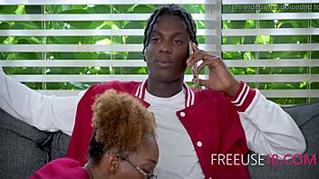 Fetish threesome with big black cock