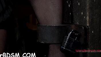 Sloppy cock ride and bondage for naughty brunette