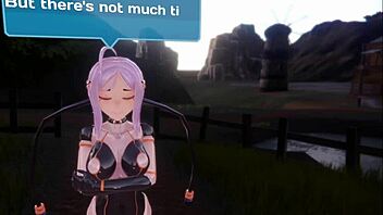 Big boobs and small tits in a video game transformation