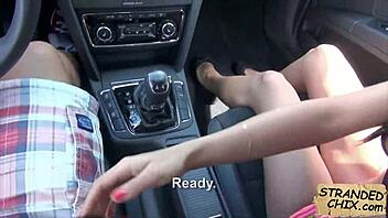 18-year-old amateur babe gets a public pick up and rough fuck