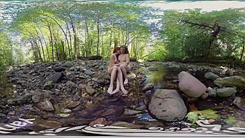 American teens Molly and Belle enjoy lesbian outdoor fun in HD