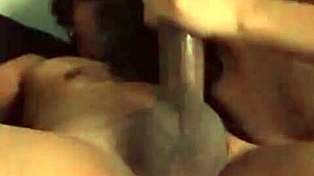 Homemade sex tape of Latina stepsister giving a deepthroat blowjob