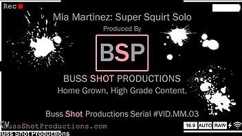 POV video of a big ass Latina squirting her pussy in solo session