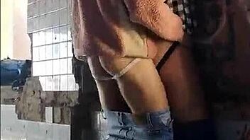 Amateur gay spank and blowjob in abandoned house