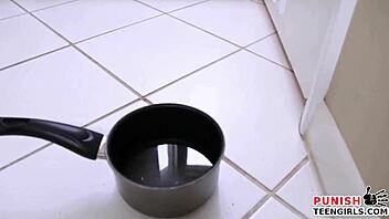 stunning brunette babe gets rough hardcore sex pounding!