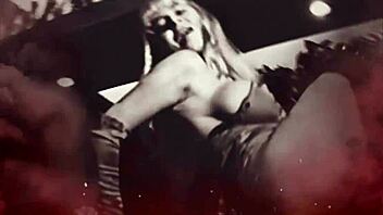 Scandalous hairy pornstar pussy video