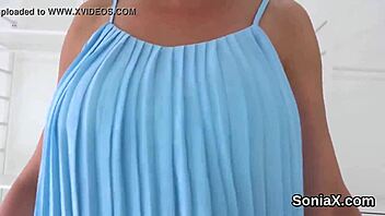 Sultry Sonia, a cheating MILF, flaunts her large bust