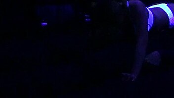 Scarlett Johnson Seduces Under Blacklight Glow