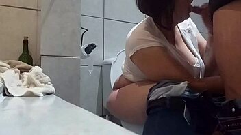 BBW cumslut gets a peeing treat from her stepson