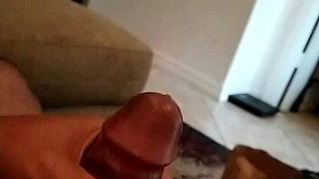 Gay guy shoots his load in solo masturbation video