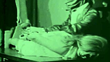 bound hairy beaver in vintage bondage dungeon