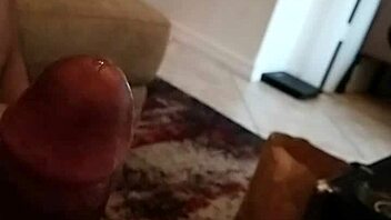 Gay guy shoots his load in solo masturbation video