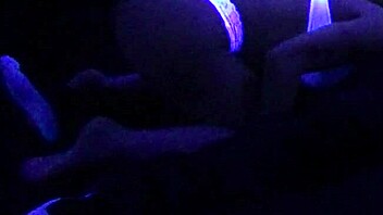 Scarlett Johnson Seduces Under Blacklight Glow