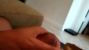 Gay guy shoots his load in solo masturbation video