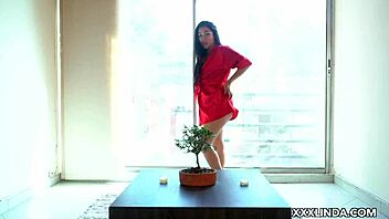 A naughty Latina neighbor wants to satisfy your every desire in a steamy solo video