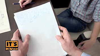 Why does cocky slut Roxy Sky fuck the dean in his office?