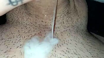 Big White Cock Dripping Cum Solo