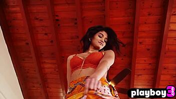 Stunning milf Angel Constance bares perfect small 18+ tits.