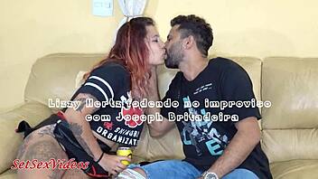 Homemade gay couple Lizzy Hertz and Joseph Britadeir's intense sexual encounter
