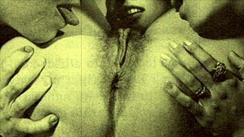 Group sex with hairy amateurs in retro threesomes