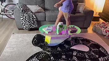 Small tits and big booty: A steamy video with a step sister
