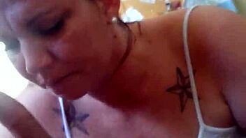 Fat Brunette BBW Delivers Intense Blowjob Passionately