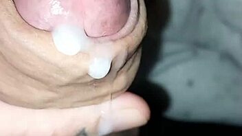 Big White Cock Dripping Cum Solo