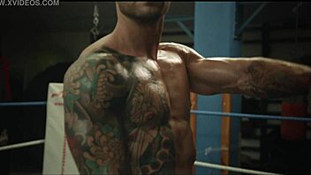 Group sex with a famous MILF in the boxing ring