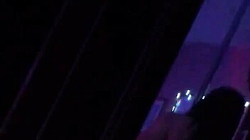 Latina stripper strips down to show off her hairy pussy and tight ass