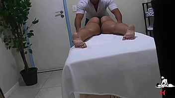 my wife couldn’t resist the hot masseur