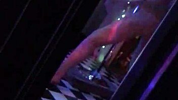 Latina stripper strips down to show off her hairy pussy and tight ass