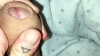 Big White Cock Dripping Cum Solo