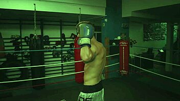 Group sex with a famous MILF in the boxing ring