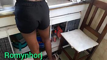 HD video of a hot Latina mom getting dominated by her black cousin