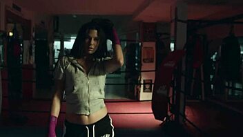Group sex with a famous MILF in the boxing ring