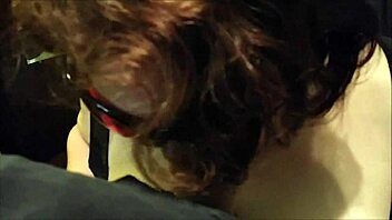 Chunky homemade milf amateur gives horny blowjob in sex tape