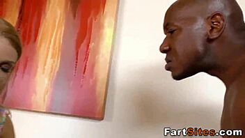 Black pornstars enjoy a high-definition blowjob