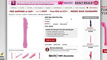 this silky slim pink vibe is light and sleek for g-spot, only 12.50 😍