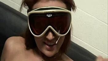 Monica mayhem delivers a double handjob leading to intense cumming